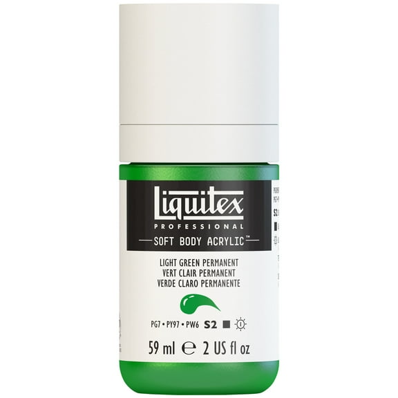 Liquitex Professional Soft Body Acrylic Color, 2 oz., Light Green Permanent