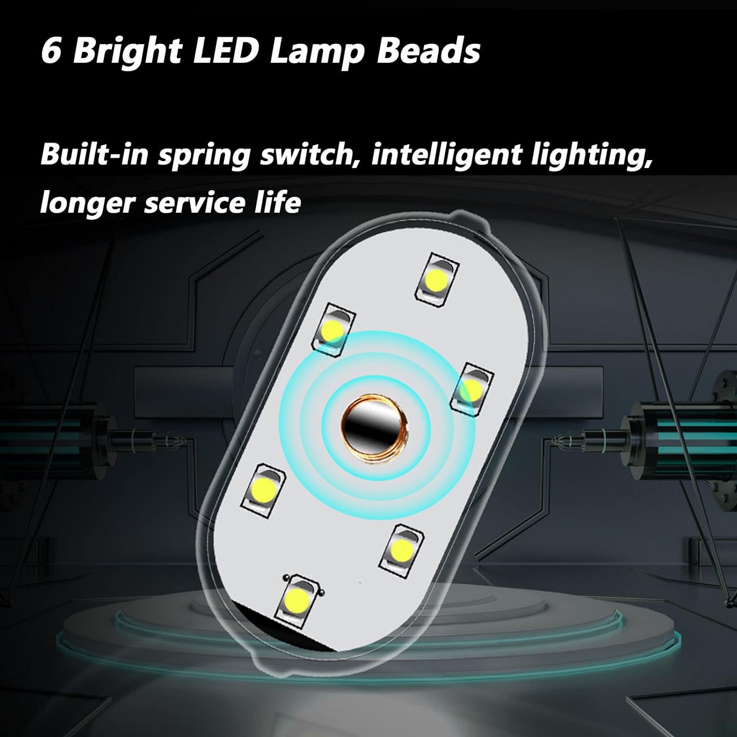 6-22in1 LED Car Interior Ambient Lighting Kit - Wireless, 64-Color RGB, Dream Color, 12V