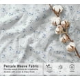 thumbnail image 6 of RUVANTI 100% Organic Cotton Sheets - Queen Sheet Set - 4 Piece Percale Weave Bedding, Crisp, Cooling & Breathable, Soft & Durable, 16" Deep Pocket, Hotel Quality Sábanas - Butter Flight, 6 of 7