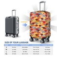 thumbnail image 6 of Lsque Japanese Style Fish Scales Printed Luggage Cover, Travel Luggage Protector,Scratch and Dirt Resistant, Fits 18-32 Inch Luggage - Medium, 6 of 9
