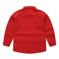 thumbnail image 4 of Floleo Boys' Long Sleeve Dress Shirt Kids Boys Button Down Uniform Woven Solid Color Collared Shirts for Age 5-14 Years, 4 of 9