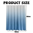 thumbnail image 5 of Shower Curtain Ombre Bath Shower Curtains for Bathroom, Textured Fabric Shower Curtain Liner with 12 Hooks, Water Repellent, Machine Washable, 72 x 72 inch - Style 3, 5 of 5