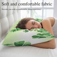 thumbnail image 5 of St. Patrick's Day Pillow Covers King, Lucky Shamrock Hat Ladybirds Daisy Ombre Green Soft Brushed Microfiber Breathable Throw Pillow Covers, Pillowcase with Zipper for Couch Sofa Bedroom 20"x36", 5 of 9