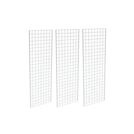 2' X 6' Gridwall Panels - 3 Pcs Box - Grid Wall Display White