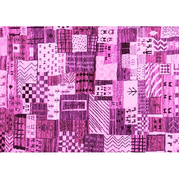 Ahgly Company Indoor Rectangle Southwestern Pink Country Area Rugs, 3' x 5'