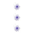 thumbnail image 4 of pitrice 1/2/3/5 Maille Fascinator Femmes Coiffure Prom Maquillage Nuptiale Scène Réglable Performance Photo Coiffe Fille Bande de Cheveux Violet Clair 3PCS, 4 of 6