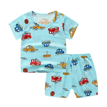 

Baby Boy Girl Clothes OutfitsCottonPrinted TopCasual2PC Set