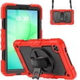 thumbnail image 1 of Funda para Samsung Galaxy Tab A11 de 8,7 pulgadas (2025) y Galaxy Tab A9 de 8,7 pulgadas (2023), resistente, a prueba de golpes, con soporte giratorio de 360° y correa de mano/bandolera, 1 of 9