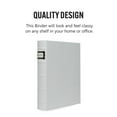 thumbnail image 3 of Bellagio-Italia CD/DVD Storage Binder - Full White - Leather - 288-Disc Capacity - Storage Organizer for DVDs, CDs, Blu Rays, & Video Games - Acid-Free Binder Organizer Sheets - 6 Pack, 3 of 6