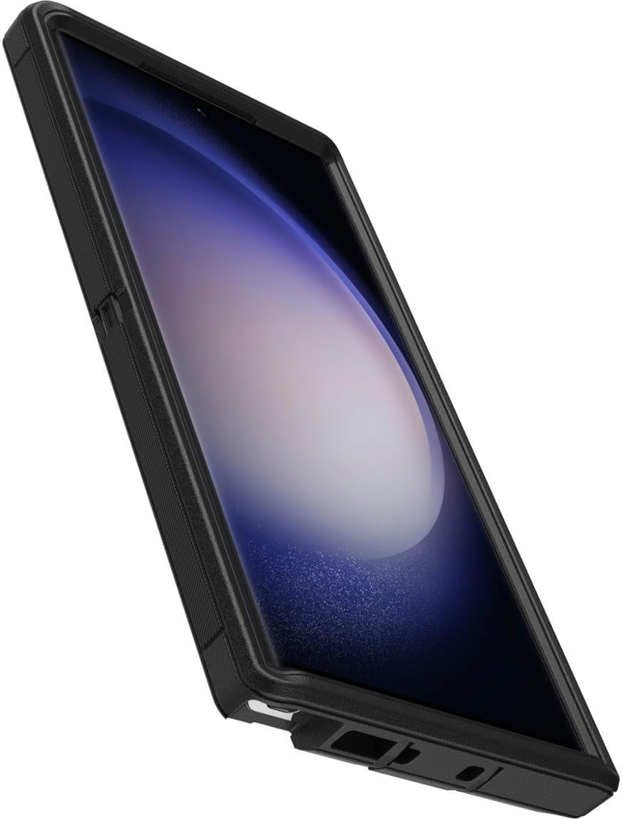 OtterBox Galaxy S23 Ultra (Only) - Defender Series Pro Case - Black - Rugged & Durable - with Port Protection - Holster Clip Kickstand - Non-Retail Packaging