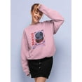 thumbnail image 2 of Eclipse Planet Techno Style Sweatshirt Women -Image by Shutterstock, Female 3X-Large, 2 of 4