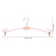 thumbnail image 2 of WEUVEB 10Ud Comerciales Para Ropa Con Clips Metálicos Dorado Rosa Y Agarre Firme, 2 of 7