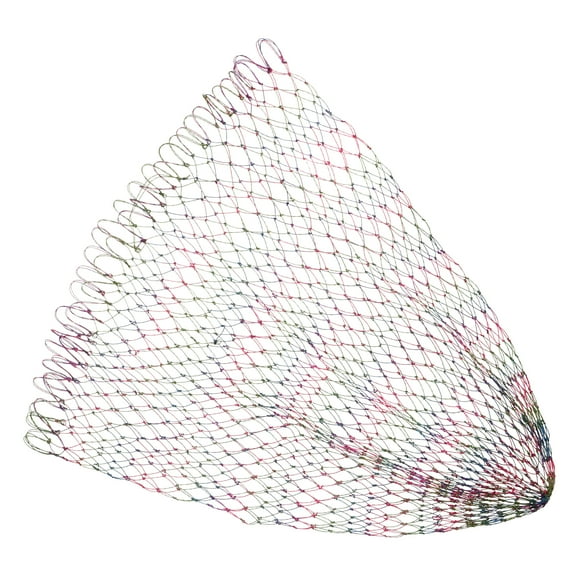 Uxcell 13.8" PE Replacement Mesh Landing Net Fishing Net Replacement Multicolor, 1Pcs