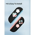 thumbnail image 4 of Thumb Grips for Switch 2,Cute Star Heart 4 PCS Joystick Cap, Made Environmentally Friendly Silicone Material, Anti Slip and Sweat Proof,Pink White Color., 4 of 7