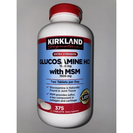 Kirkland Signature Glucosamine HCI with MSM - 375 Tablet