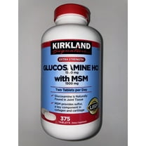 Kirkland Signature Glucosamine HCI with MSM - 375 Tablets