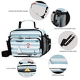 thumbnail image 4 of ALAZA Anchors Stripes Lunch Box Insulated Cooler Bag Reusable Tote Bags Shoulder Strap, 4 of 7