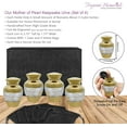 thumbnail image 3 of Trupoint Memorials Mother of Pearl Small Keepsake Urns for Human Ashes - Set of 4 - to Remember Your Loved One Lost - with Box and Velvet Bag, 3 of 7