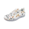 thumbnail image 3 of Psesaysky White Running Shoes for Women Girls Cats Lovers Cute Animal Printed Sports Shoes for Teens Anti-Slip Comfortable Walking Shoes, 3 of 7