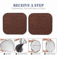 thumbnail image 4 of Lsque Dark Brown Glitter 2 PCS Windshield Sun Shade | CarFoldable Window Covers | Car Accessories Reflect UV for Universal Cars SUV Truck | Small, 4 of 7