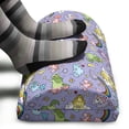 thumbnail image 3 of Rainbow Foot Rest, Colorful Funny Unicorns Flying in Clouds Theme Illustration, Non-Slip Backing Adjustable Ergonomic Memory Foam Leg Support for Office, Mustard Lavender Blue, by Ambesonne, 3 of 5