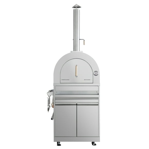 Thor Kitchen Outdoor Kitchen Pizza Oven and Cabinet-MK07SS304