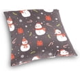thumbnail image 3 of GZHJMY Christmas Snowman Throw Pillow Cover 18 x 18 Inch, Soft Square Cushion Case for Home Couch Sofa Bedroom Car Farmhouse Decor Home Decor, 3 of 7