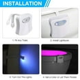 thumbnail image 6 of Eummy 2Pack Toilet Night Lights 16-Color Changing Inside Toilet Glow Lamp LED Nightlight with Motion Sensor Activated Detection Cool Bathroom Accessories Novelty Gadgets for Kids Adults, 6 of 10