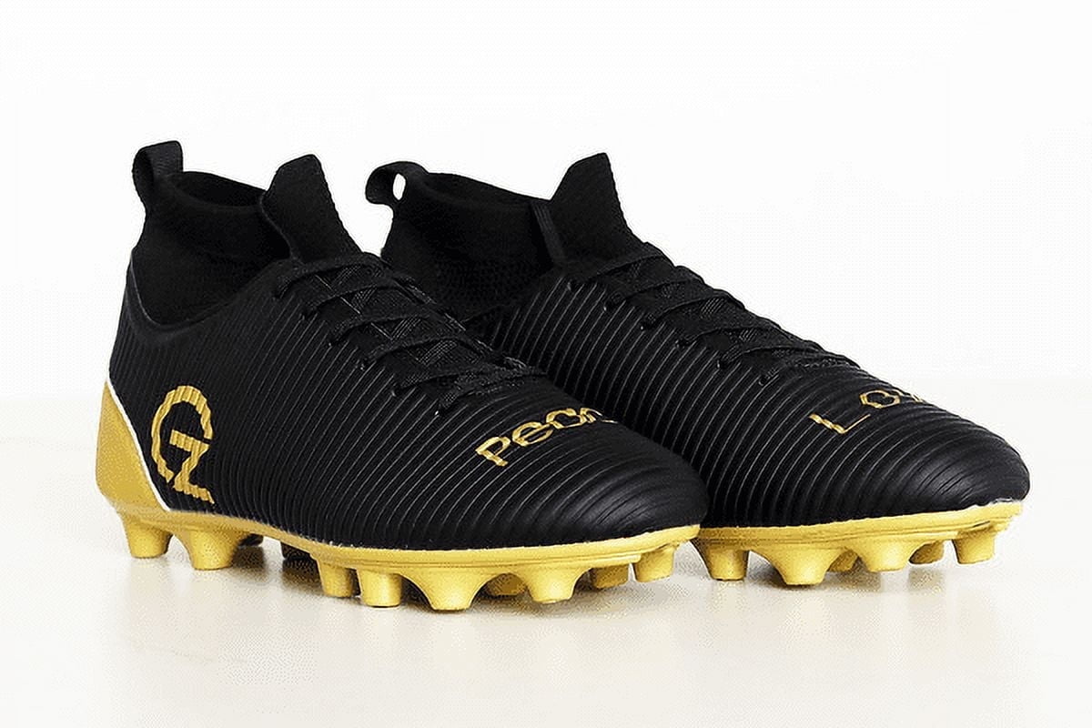 black and yellow youth football cleats