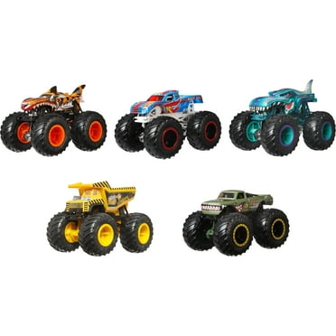 Hot Wheels Monster Trucks Crash Crew, 5-Pack of 1:64 Scale Toy Trucks
