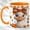 Orange, variant on Autumn Duck Coffee Mug, Plaid Bow Mug, Ceramic 11 oz