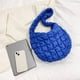 thumbnail image 4 of Bolso Acolchado Algodón Bolso Hombro A Cuadros Acolchado Informal para Ir Compras (azul Oscuro), 4 of 9