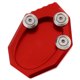 thumbnail image 1 of Ampliación de la extensión del soporte lateral de la bici de la suciedad de la rojo Sunnimix Soporte lateral para soporte de pie para motos, 1 of 8