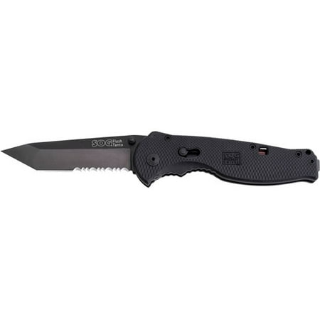 Flash II Tanto TiNi 1/2Serrated
