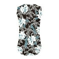 thumbnail image 4 of WCMZJ Womens Tank Tops Summer Sleeveless V Neck T Shirts Basic Floral Print Casual Tunic Tops for Leggings Loose Fit Black S, 4 of 5