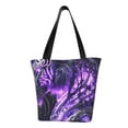 thumbnail image 1 of Disketp Purple Pattern White Tiger Bolsa de Hombro Casual para Mujer, Bolso Cruzado para Compras, Viajes y Uso Diario, 1 of 6