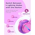 thumbnail image 2 of Auriculares Bluetooth iClever BTH12 Kids LED 85H Playtime, 2 of 7