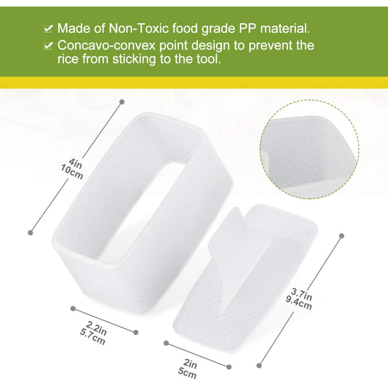 7 Pack Onigiri Mold, Rice Mold Musubi Maker Kit, Non Stick Spam Musubi  Maker Pre