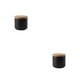thumbnail image 3 of Bewildely Tarro de almacenamiento de cerámica multifuncional, amplia aplicación, antideslizante, práctico y duradero, negro, pequeño negro pequeño 2Conjunto, 3 of 6