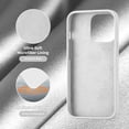 thumbnail image 6 of Designed for iPhone 13 Pro Case, Silicone Ultra Slim Shockproof Protective Phone Case with [Soft Anti-Scratch Microfiber Lining], 6.1 inch, White, 6 of 13