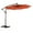 Orange, variant on 10ft Solar LED Market Umbrella | Energy-Efficient Lighting for Lawn and Garden | Steel Pole with Wind Vent for Airflow | Easy Storage with Detachable Pole
