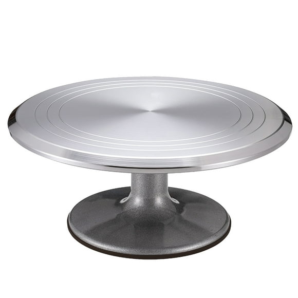 Zootealy 12 Inch Aluminium Alloy Cake Turntable Rotating Cake Stand Turntable for Cake Cake Decorating Supply
