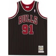 thumbnail image 2 of Dennis Rodman Chicago Bulls Autographed Black 1995 Mitchell & Ness Authentic Jersey - Fanatics Authentic Certified, 2 of 4