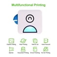 thumbnail image 1 of Poooli Pocket Thermal Printer 58mm Wireless BT Printer 300dpi with 1 Roll Thermal Paper for Printing Labels Lists Photos Making Journals Hand Account Planner Compatible with Android iOS, 1 of 7