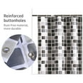 thumbnail image 2 of 1pc Waterproof Shower Curtain Geometric Printed Bath Curtains Mosaic Pattern Polyester Cloth Bathroom Accessories, 2 of 8