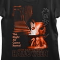 thumbnail image 6 of John Carpenter's Halloween Icons Crew Neck Short Sleeve Women's Black T-shirt-XXL, 6 of 7