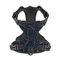 thumbnail image 4 of Bingfone Copper-Gold Gloss Outline Navy Dark Blue No Pull Dog Vest Harness For Small Medium Large Dogs Strap For Puppy Walking,Training,Dog Harness-X-Large, 4 of 9