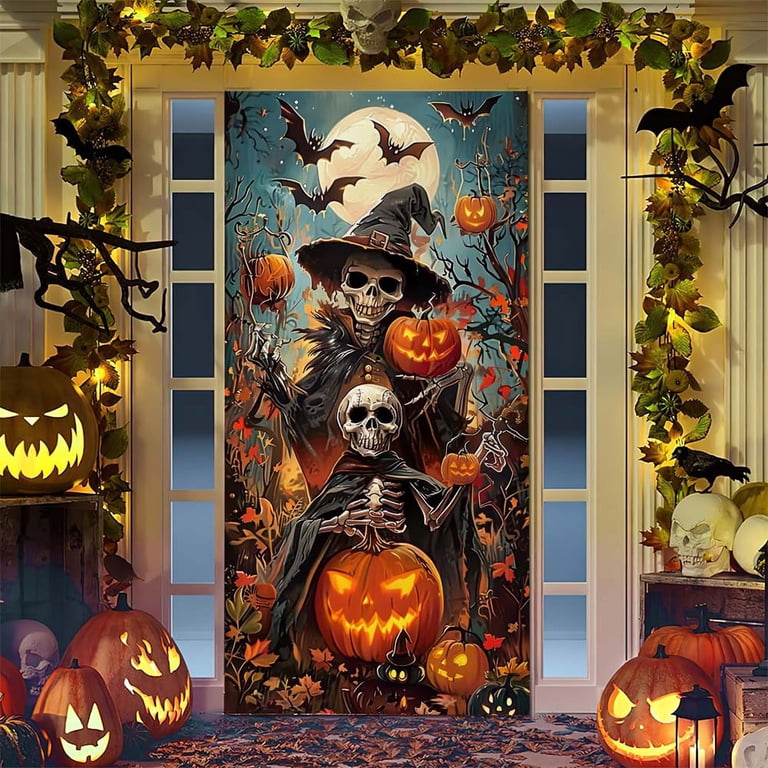 Halloween Door Cover Halloween Door Decoration 180 x 90 cm Large