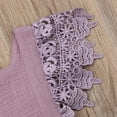 thumbnail image 4 of Qmyliery Baby Girl Summer Sleeveless Dress Flare Sleeve Lace Patchwork V Back Tutu Sundress Solid Color Square Collar Princess Clothes, 4 of 8