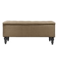 thumbnail image 3 of Abble 38" Fabric Upholstered Tufted Storage Bench, 3 of 6